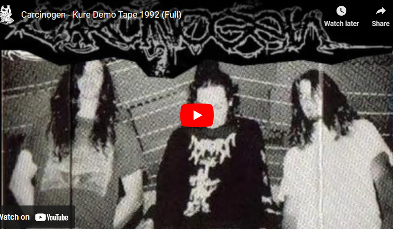 Carcinogen – Kure Demo Tape 1992 (Full)